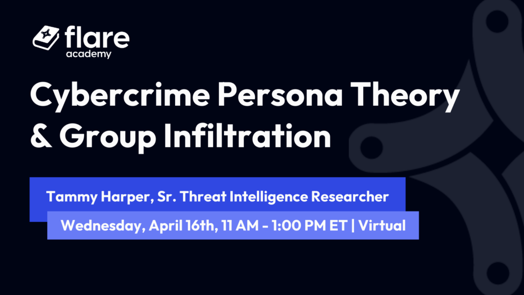 Cybercrime Persona Theory & Group Infiltration