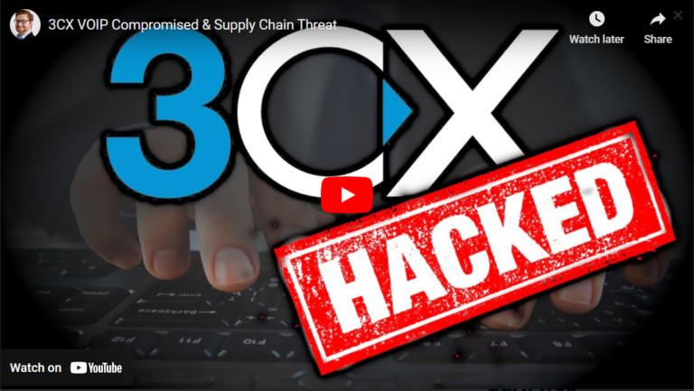 3CX VOIP Compromised threat
