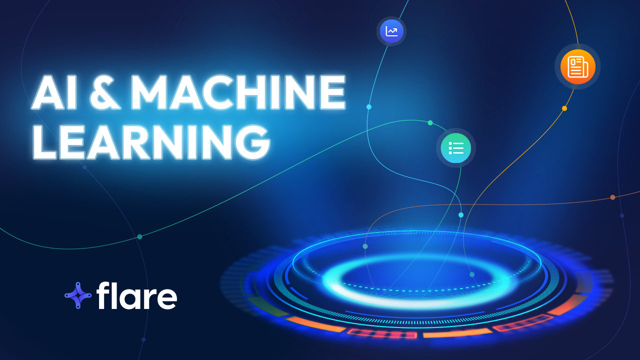 A navy background with the white text "AI & Machine Learning."
