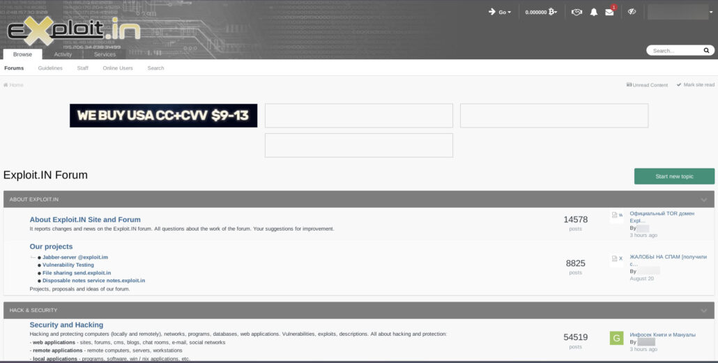 Exploit Forum, Initial Access Brokers, and Cybercrime on the Dark Web ...