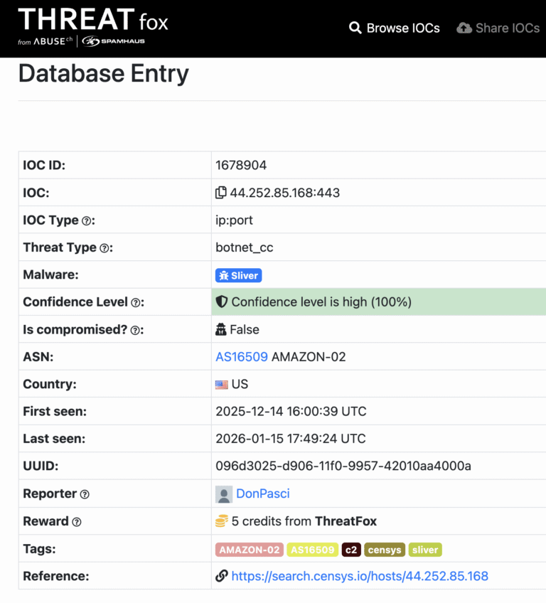 
Additional evidence in security vendors’ platforms that indicates that TeamPCP is using Sliver malware (Source : flare).