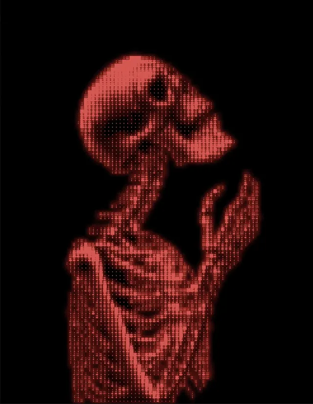 Dark web terminal mockup