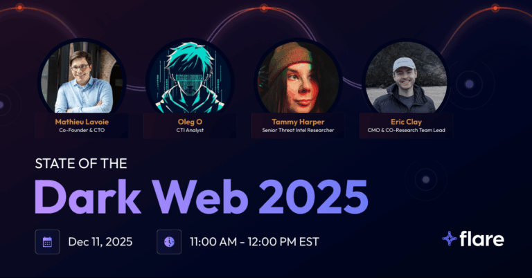 state of the dark web 2025 Flare