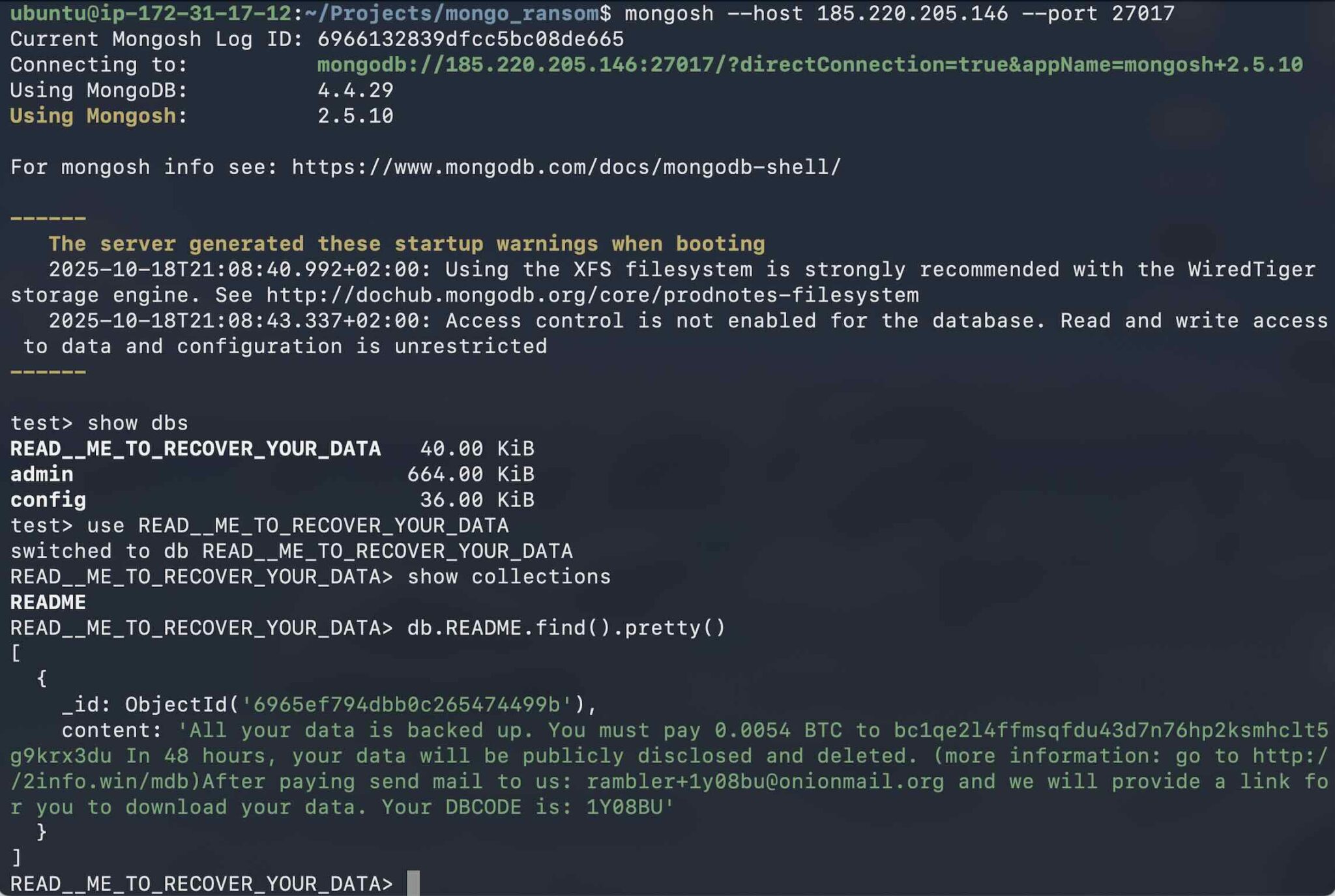 MongoDB Ransom Isn’t Back - It Never Left - Flare